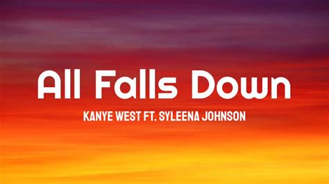 Kanye West – All Falls Down Lyrics 